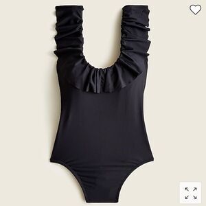 J.Crew Ruffle scoopback one-piece swimsuitItem AK952*